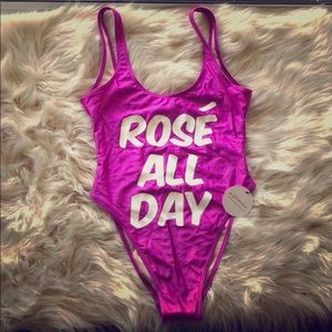 One Piece Swimsuit with High Cut and Low Back